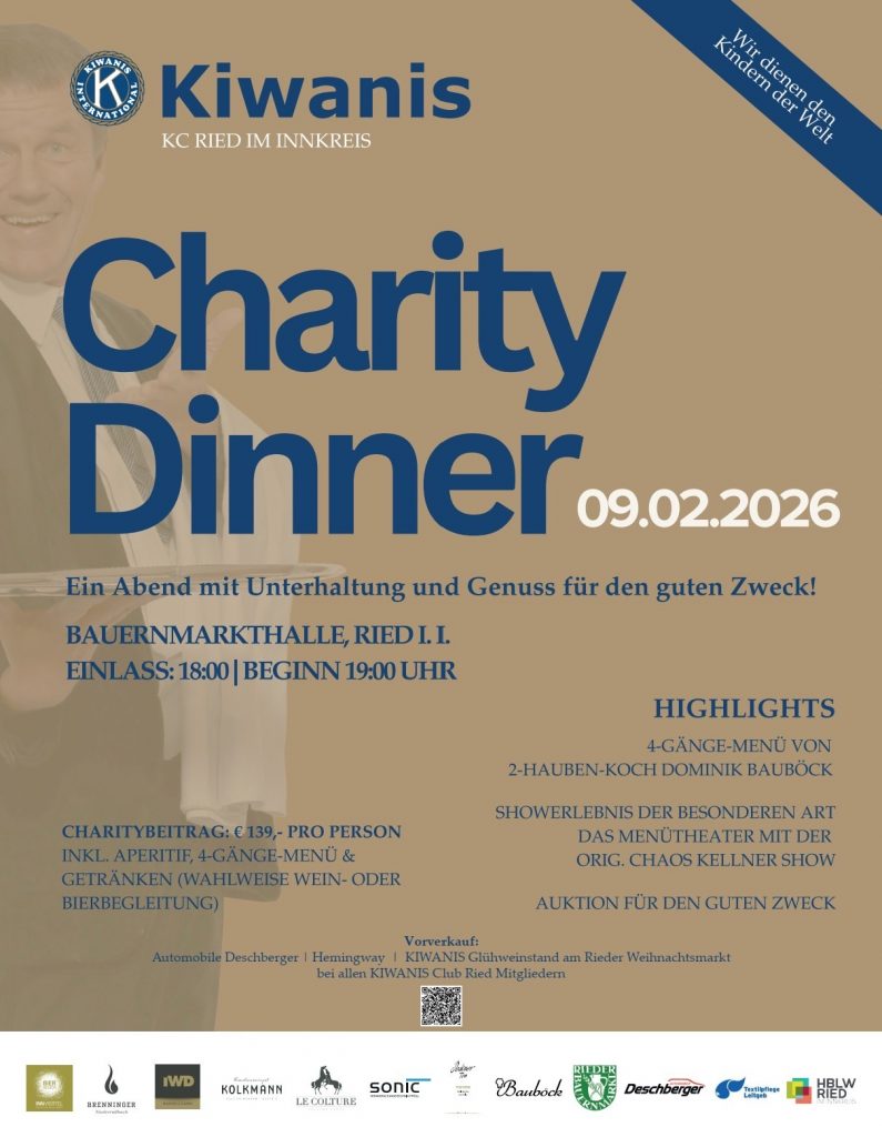 Kiwanis Charity mit Menuetheater Chaoskellner